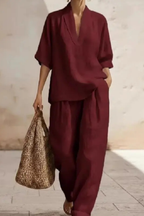 Conjunto · Lino Pierna Ancha