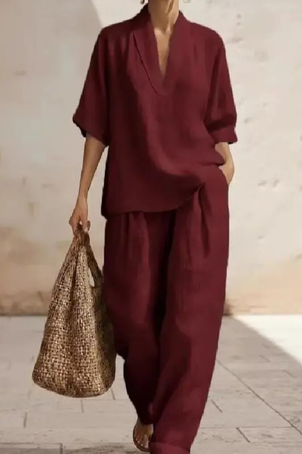 Conjunto · Lino Pierna Ancha