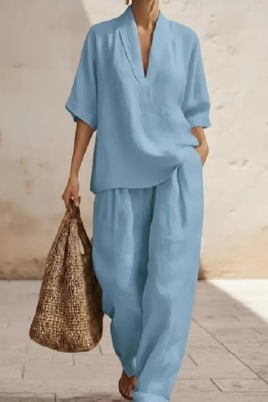 Conjunto · Lino Pierna Ancha
