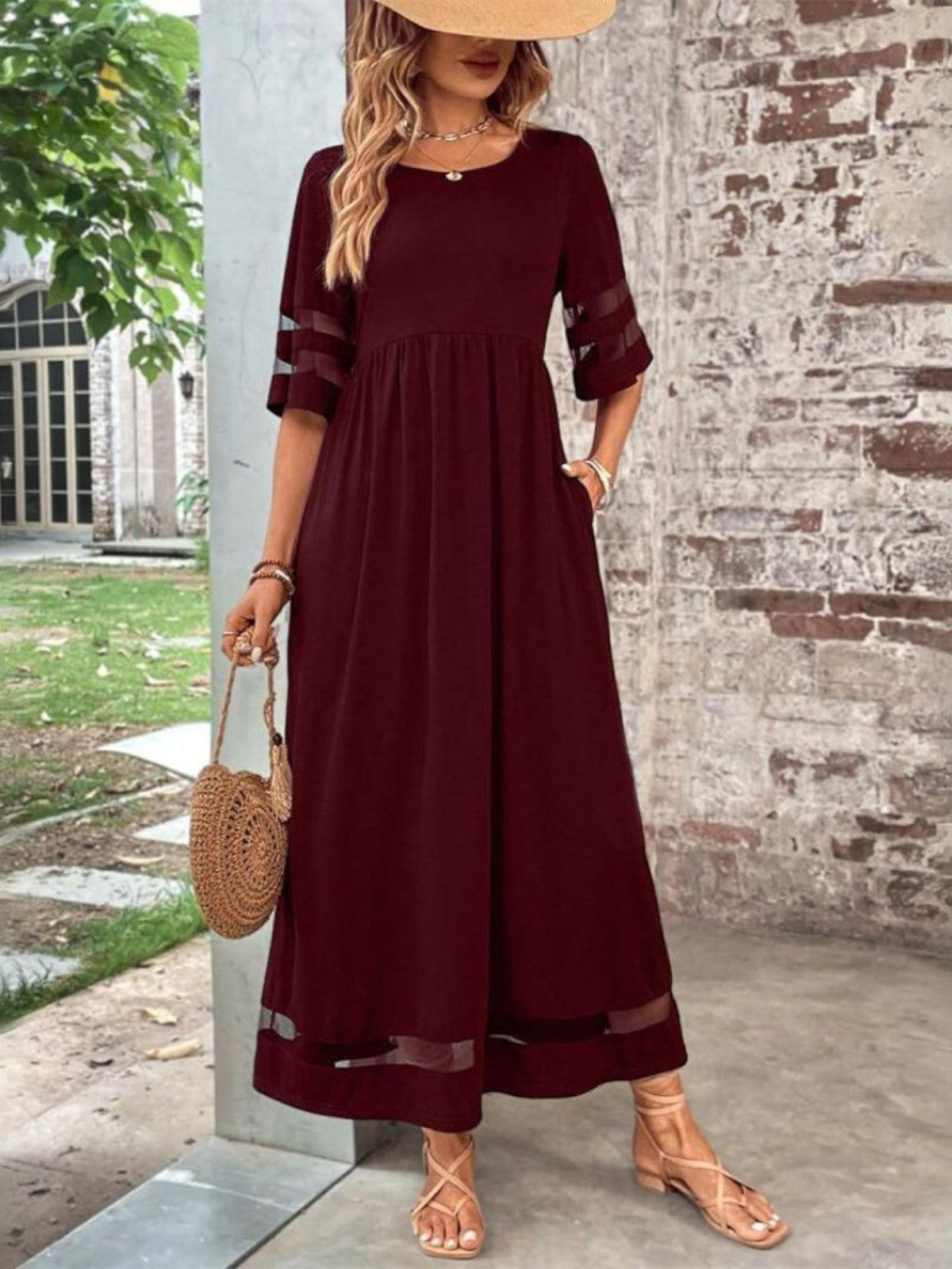 Vestido Midi · Manga Larga
