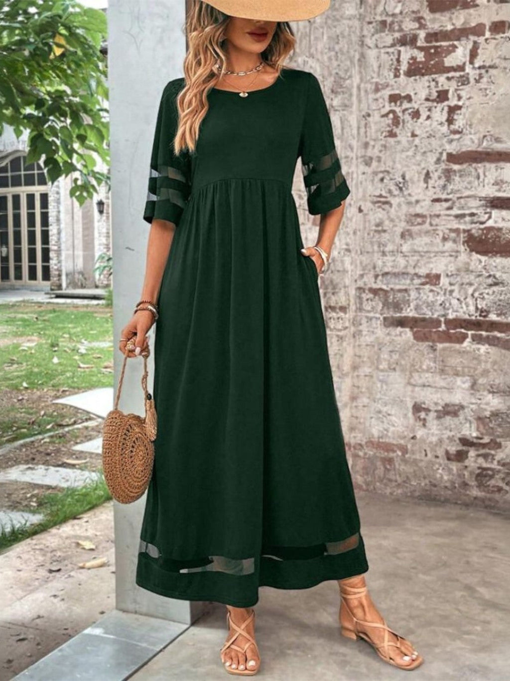 Vestido Midi · Manga Larga