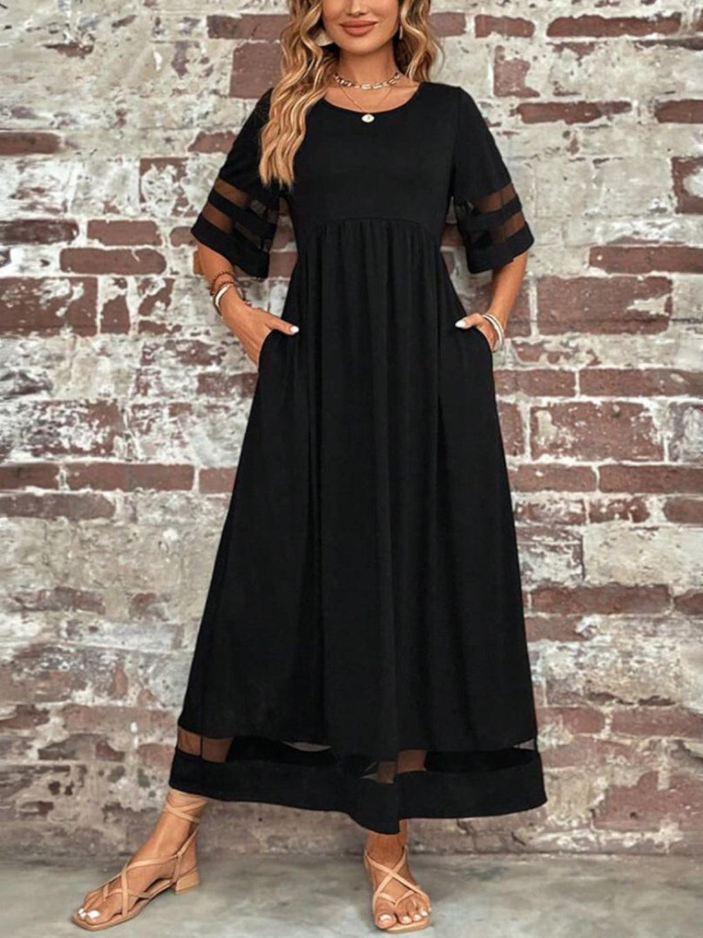 Vestido Midi · Manga Larga