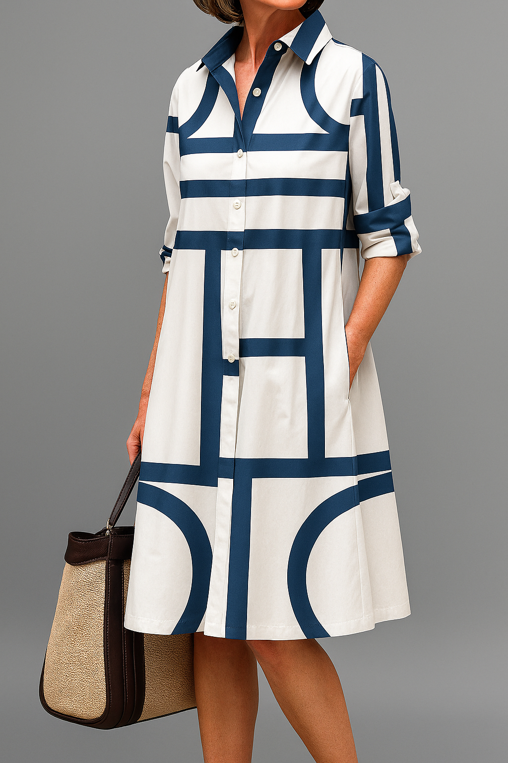 Vestido Midi · Blanco