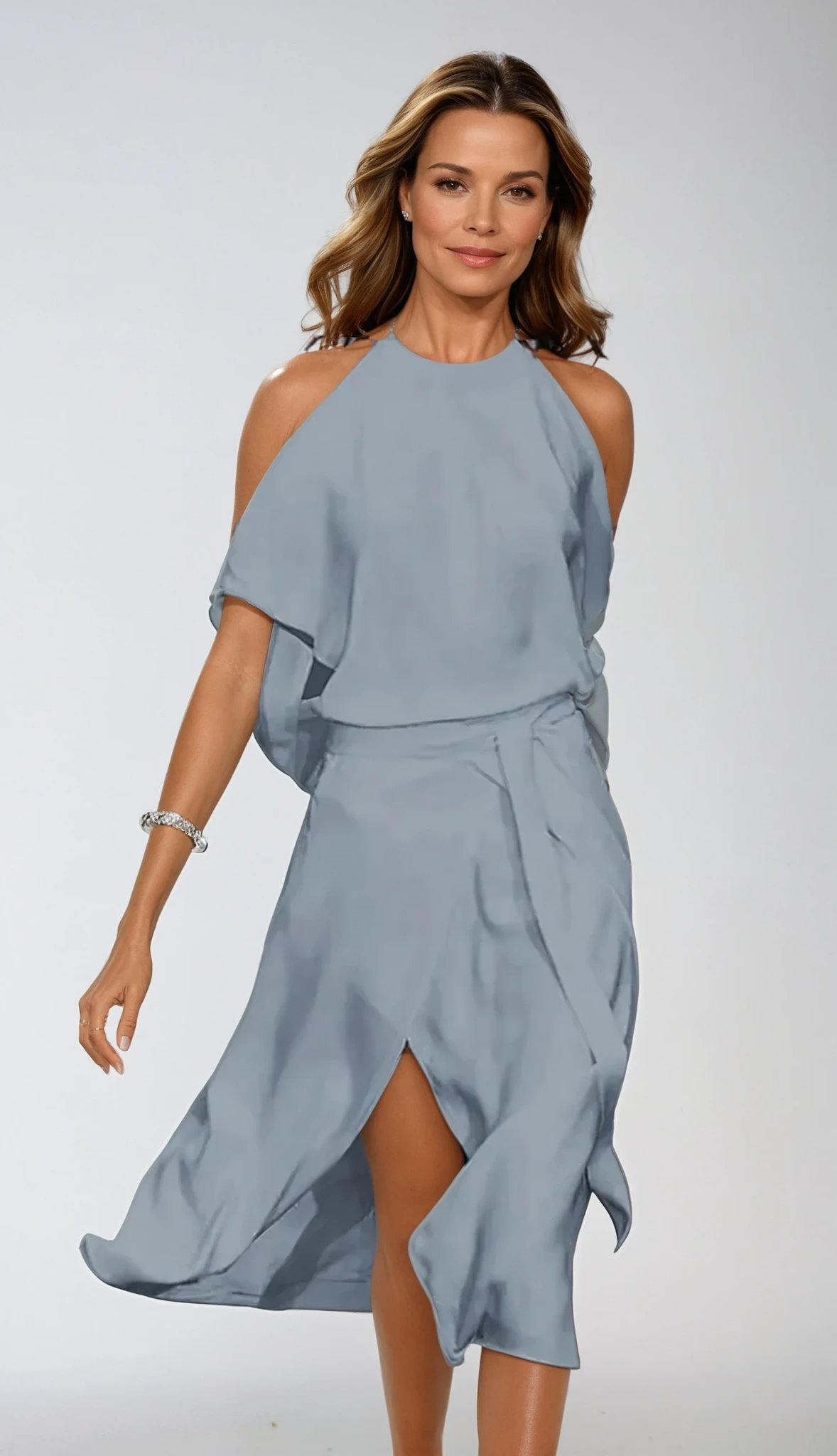 Vestido Midi · Cuello Halter