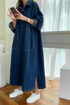 Vestido Camisero · Rojo Oversize