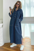 Vestido Camisero · Rojo Oversize