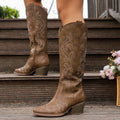 Botas Cowboy · Rojo Bordado