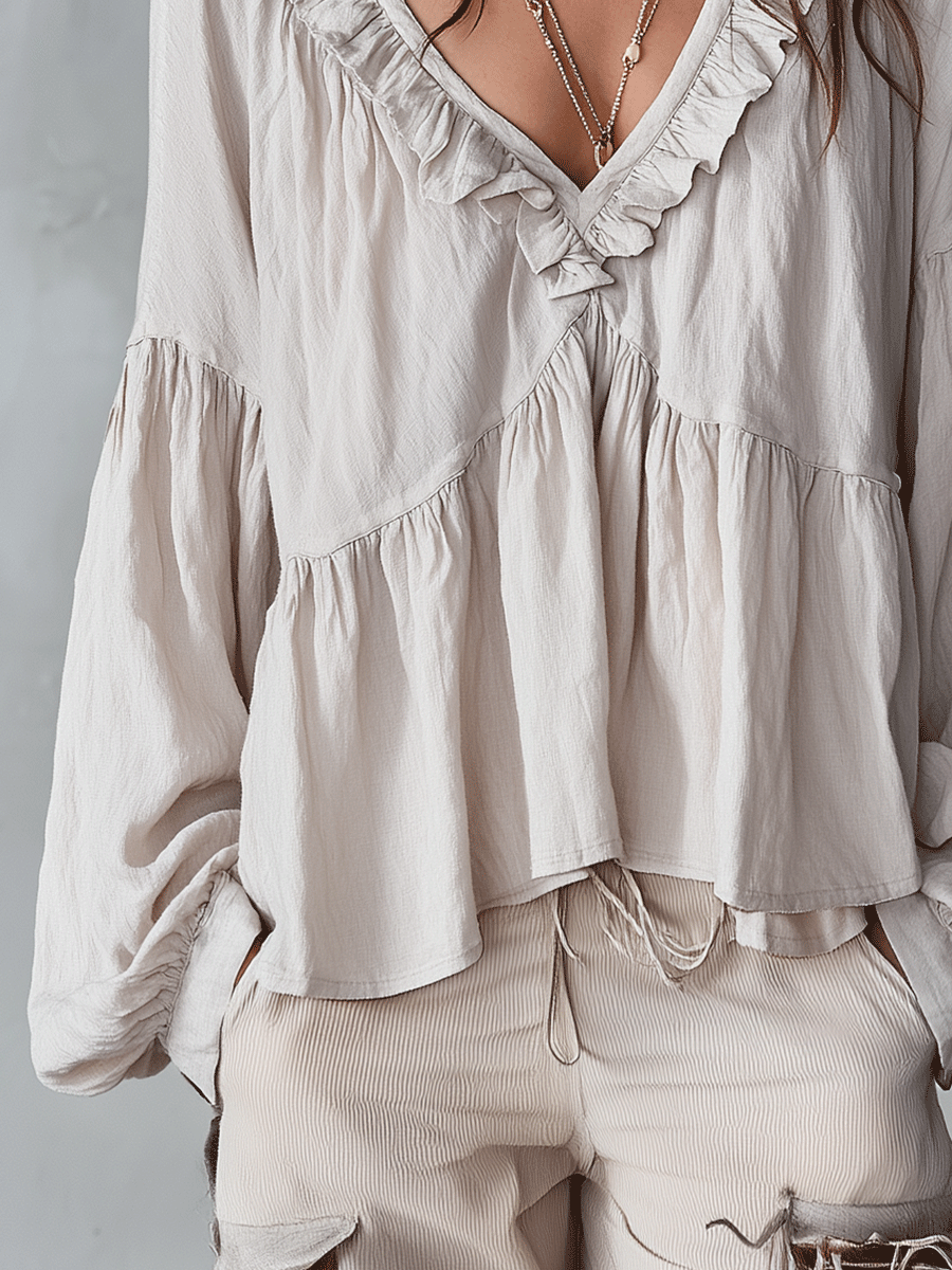 Blusa · Volantes