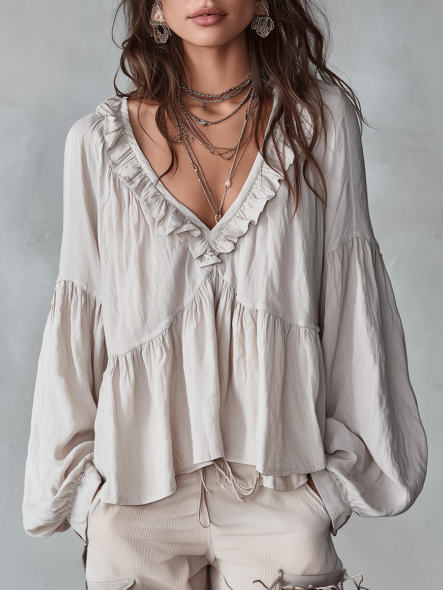 Blusa · Volantes