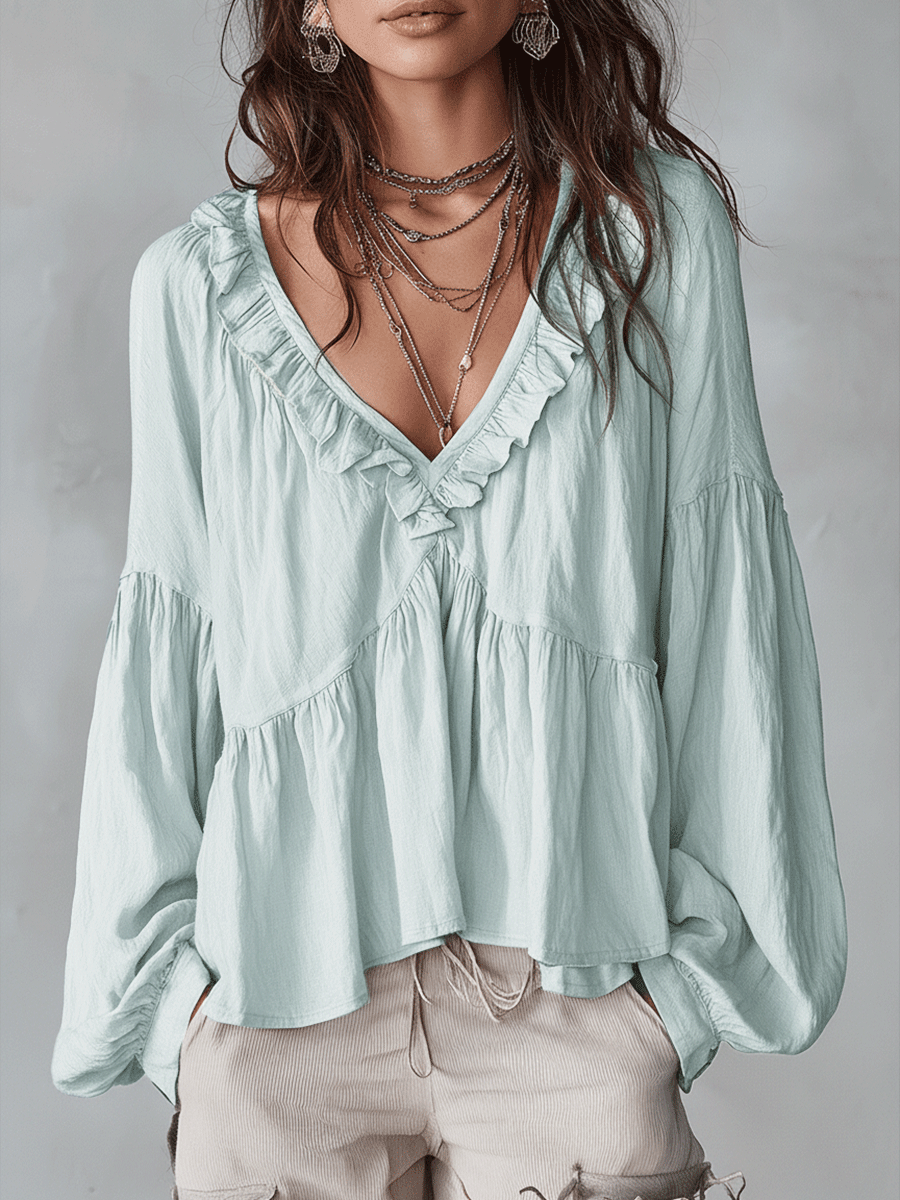 Blusa · Volantes