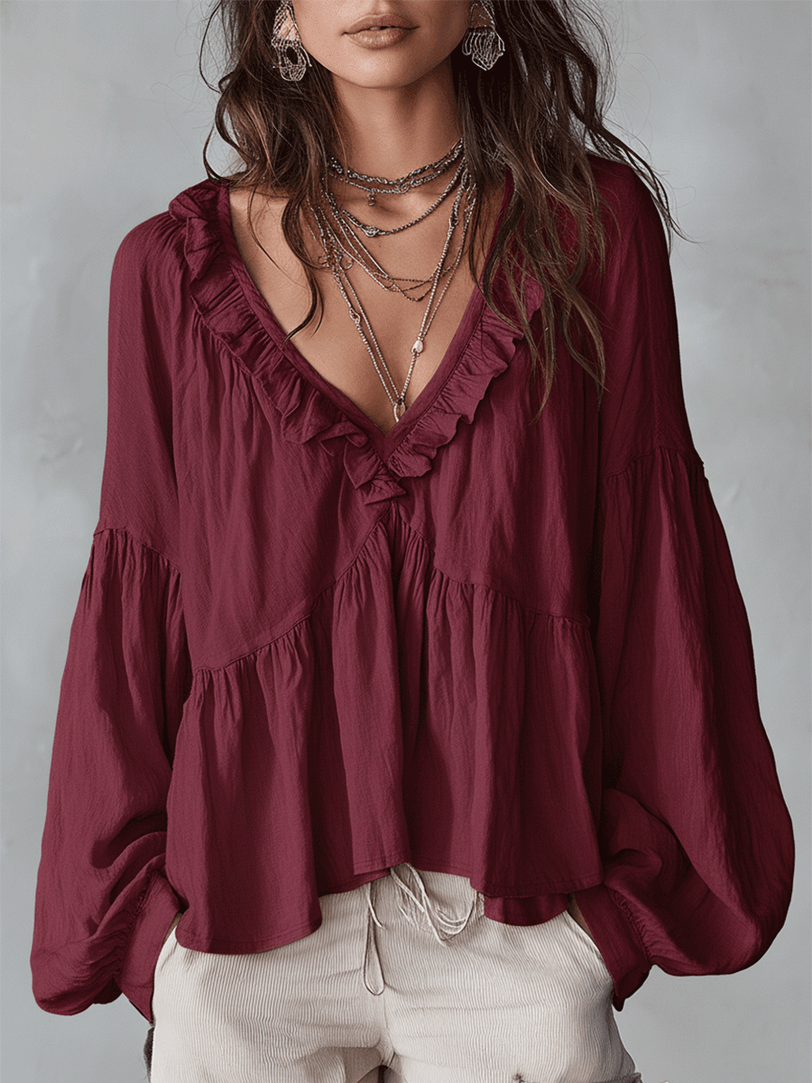 Blusa · Volantes