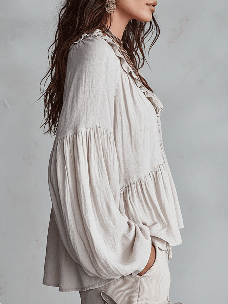 Blusa · Volantes
