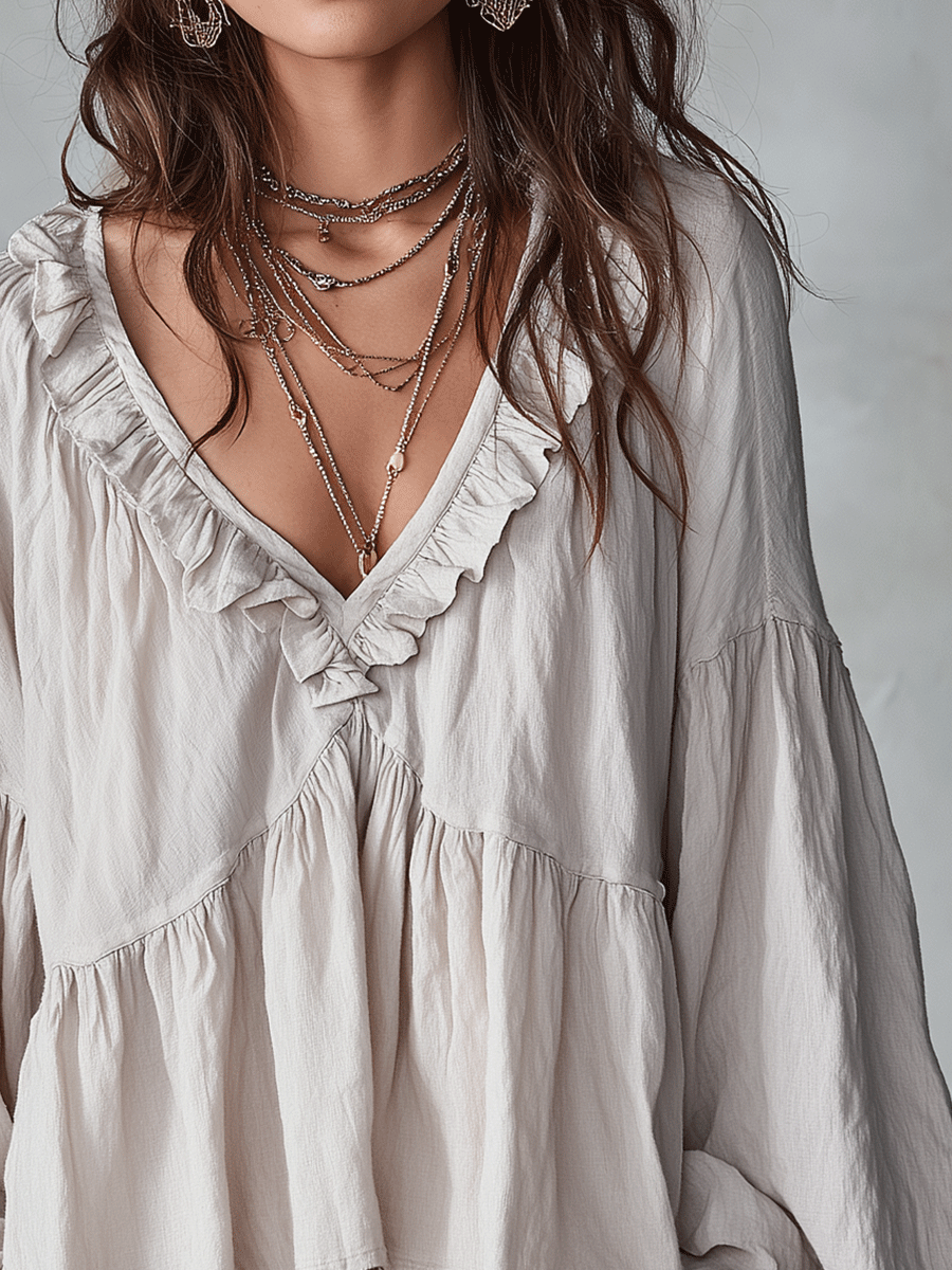 Blusa · Volantes