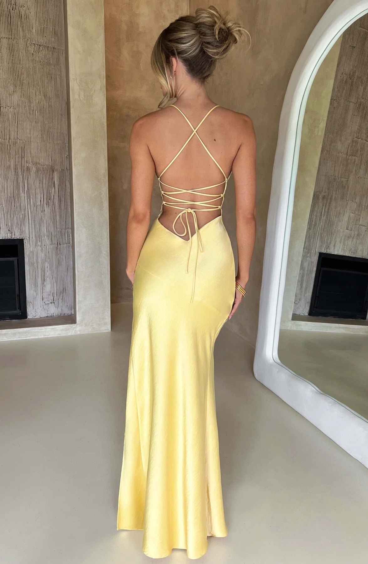 Vestido Largo · Satén