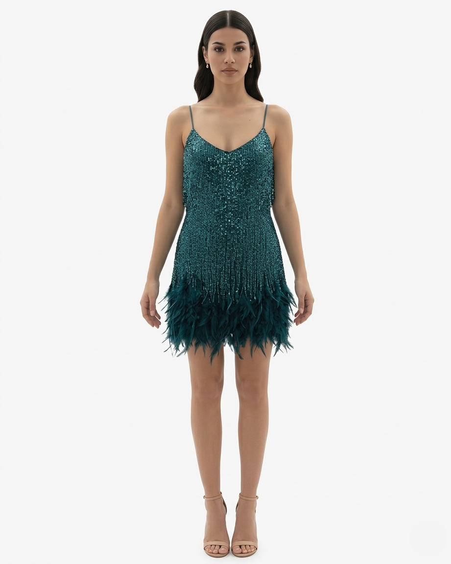 Vestido Corto · Lentejuelas