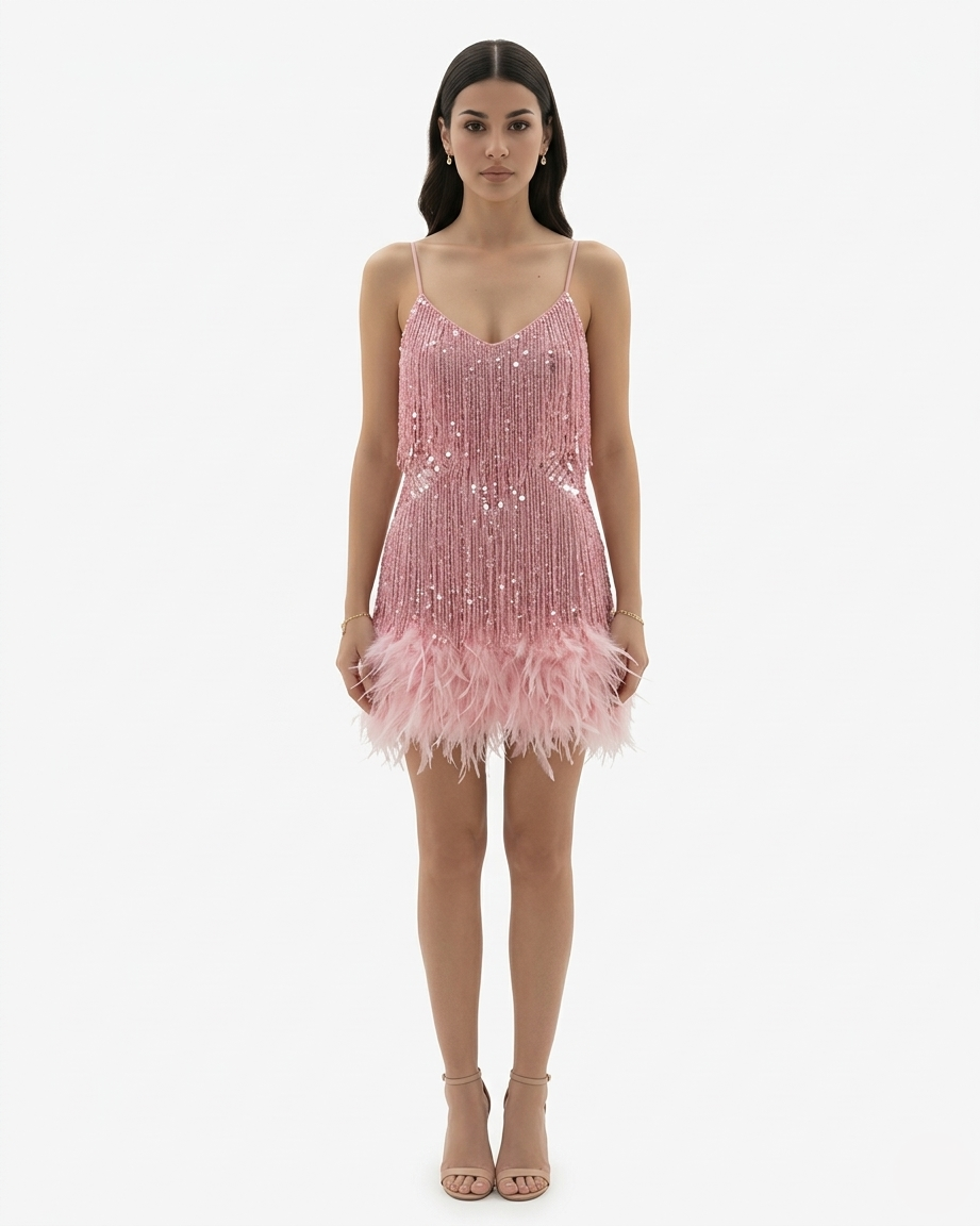 Vestido Corto · Lentejuelas