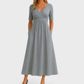 Vestido Midi · Gris