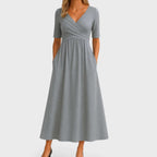 Vestido Midi · Gris