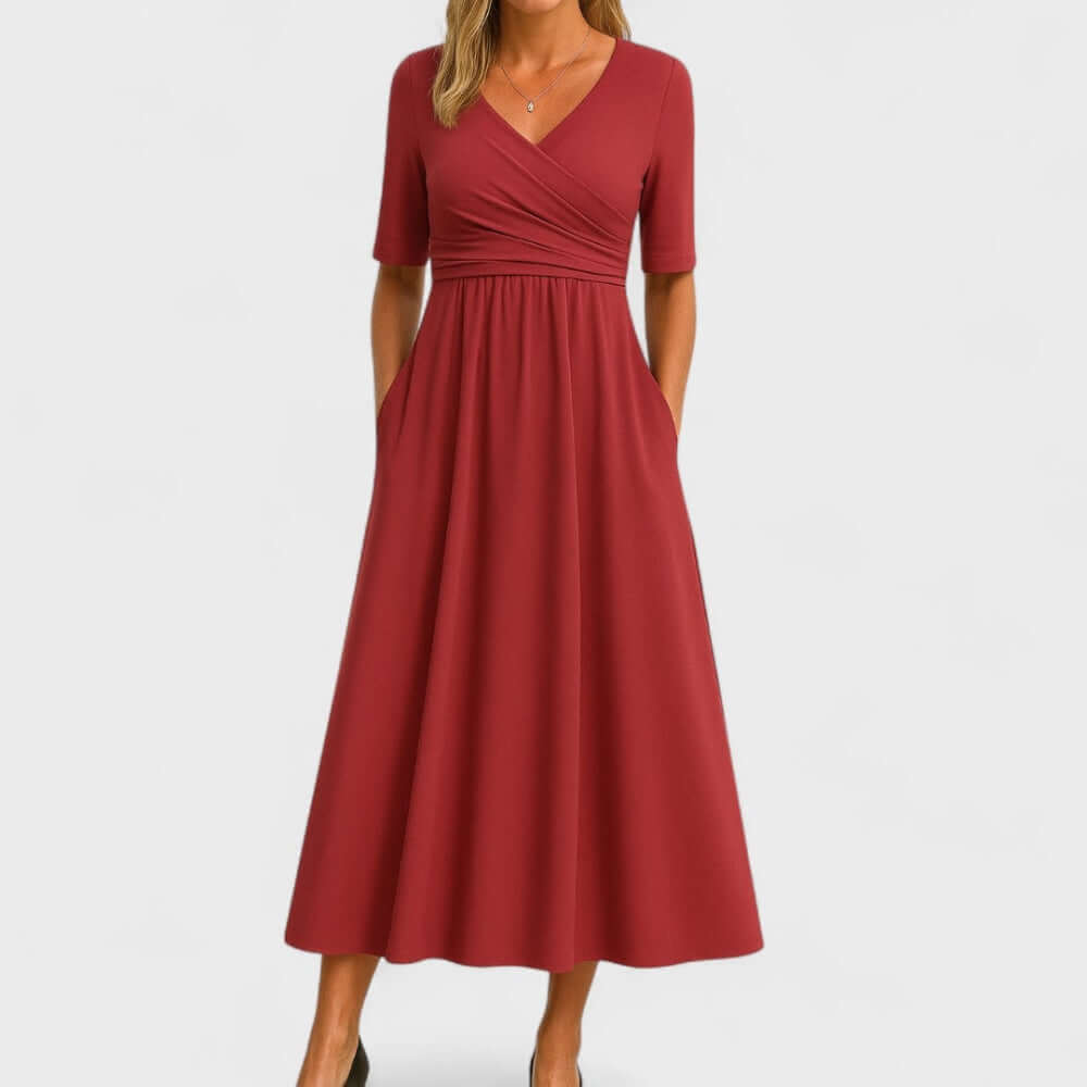 Vestido Midi · Gris
