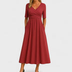 Vestido Midi · Gris