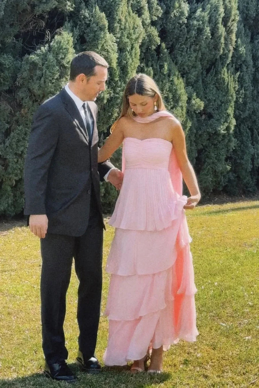 Vestido · Rojo Palabra de Honor