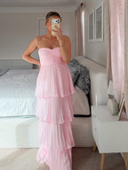 Vestido · Rojo Palabra de Honor