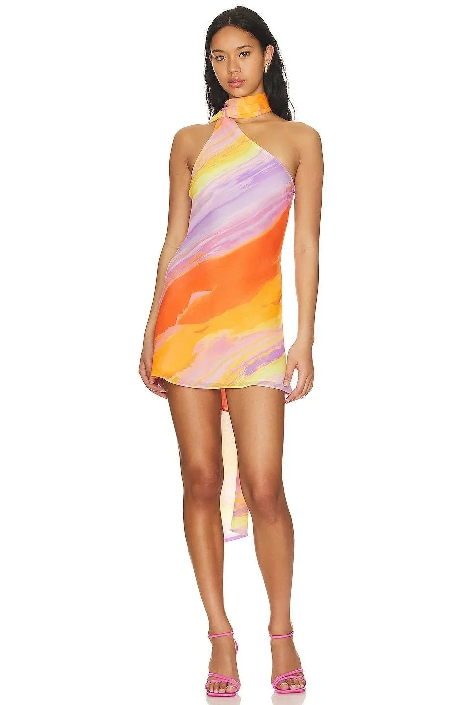 Vestido Corto · Cuello Halter
