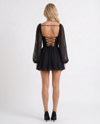Vestido · Negro Volantes